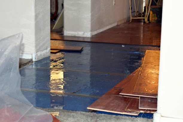 Professional Burst Pipe Cleanup technician working in Whitefield, NH